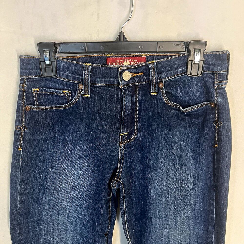 Lucky Brand Women’s Jeans Dark Wash Straight Mid Rise Denim Size 6